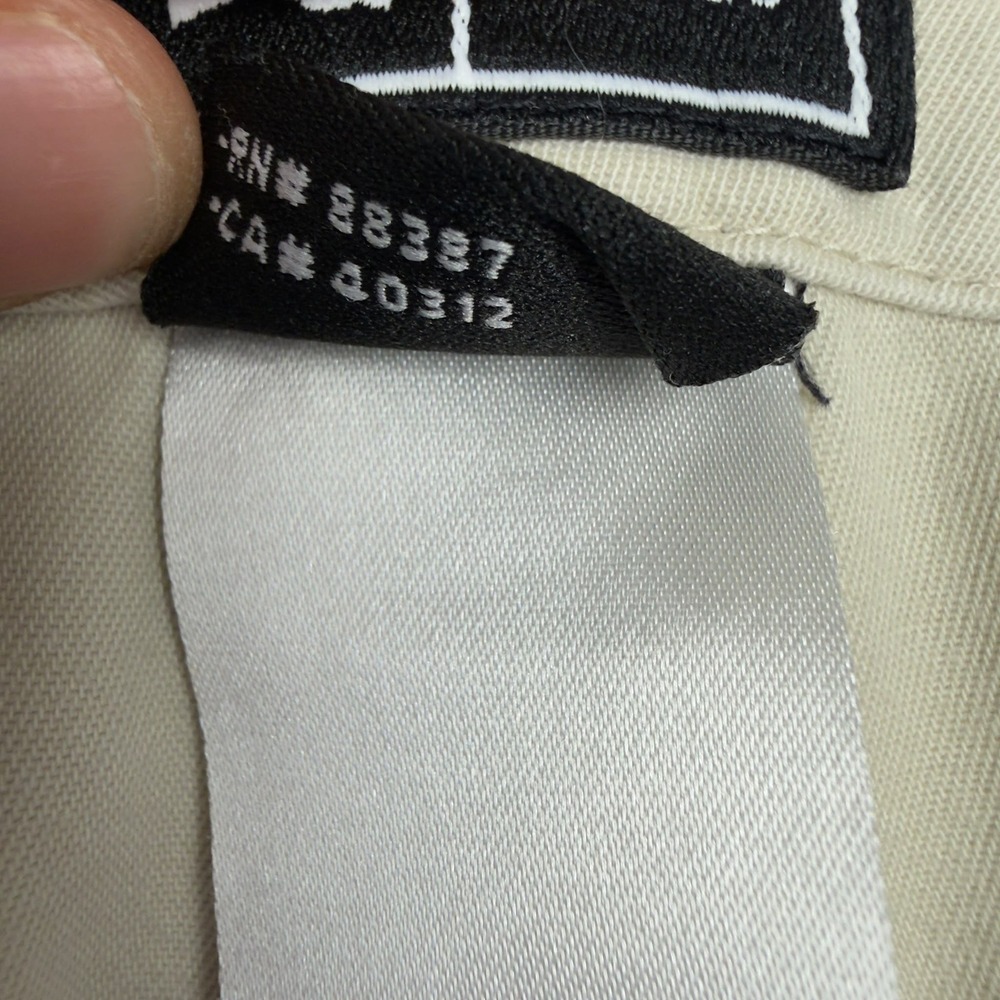 Adidas Stretch Pants Women Size 10 Khaki Beige Zipper Pockets Cotton Chino - Picture 6 of 10